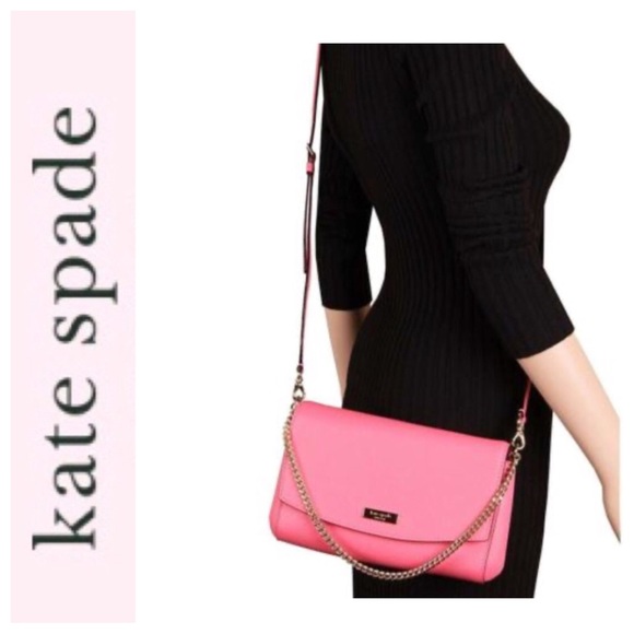 KATE SPADE LAUREL WAY GREER CROSSBODY BAG IN GUAVA PINK NWOT - Picture 1 of 14